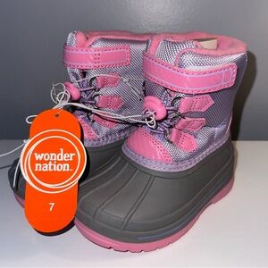 Wonder Nation Girls Snow Boots